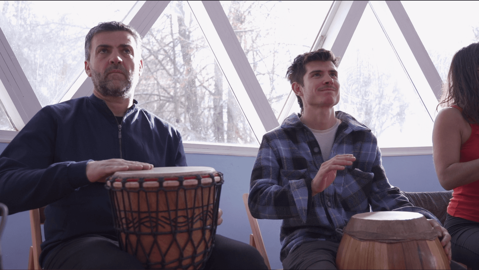 People playing percussion together